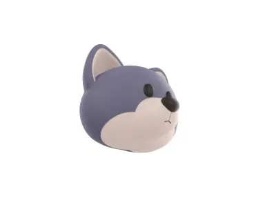 Prop158 Wolf Head 3D model