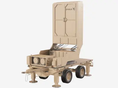 Leonidas Epirus High-Power Microwave System Low-poly 3D model