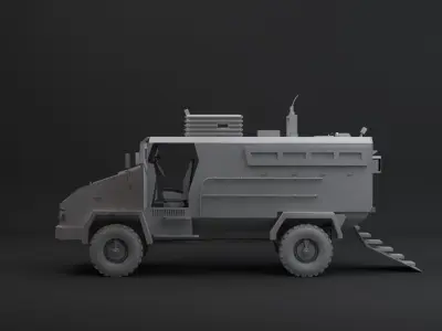 bmc kirpi mrap Low-poly 3D model