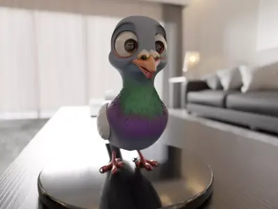 cute dove 3D print model