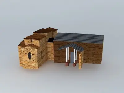 Basilica of St. Lucia Trampal. Alcuescar Free 3D model