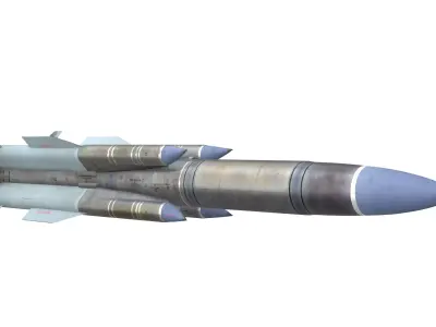 Kh-31AD Russian Anti Radar Missale Game Ready PBR Model Low-poly 3D model