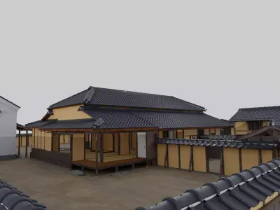 Japanese writer Koizumi Yakumo house 3D model