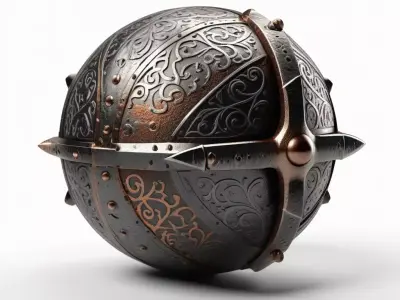 Ornate Medieval Fantasy Orb 3D model