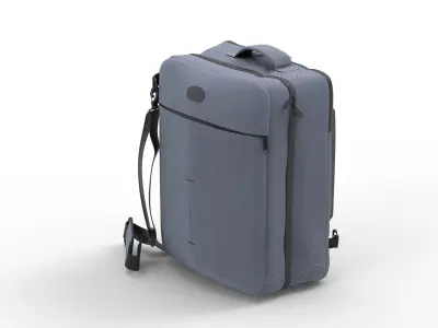 Travel Bag Low-poly 3D model