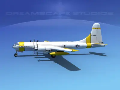 Boeing WB-50 Superfortress II  3D model