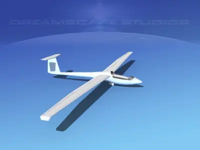 Centrair C-101 Pegase Unmarked Low-poly 3D model