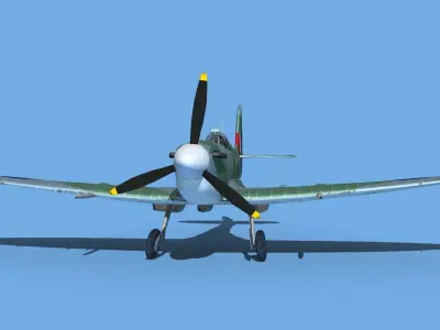 Supermarine Spitfire Mk VIIIb V04 3D model