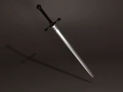 Stylized Sword Low-poly 3D model