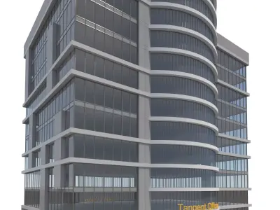 Commercial Building-017 Office Tower 3D model