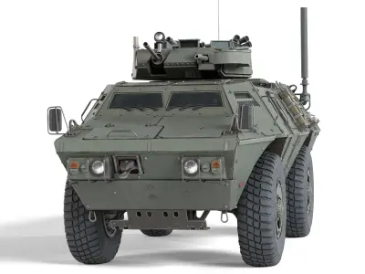 5 Military Vehicles Collection v10 Low-poly 3D model