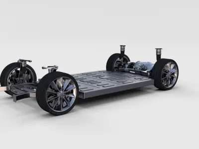 Tesla Model S Chassis rev 3D model