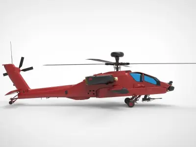 AH-64 Apache RED 3D model