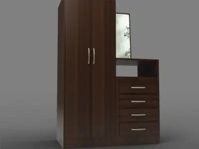 Stylish Bedroom Cupboard Free 3D model
