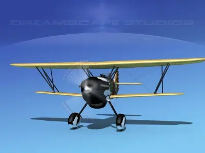 Curtiss P-6E Hawk V01 3D model