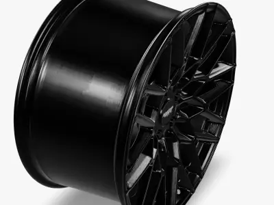 American Racing AR924 Crossfire Wheel Satin Black Low-poly 3D model