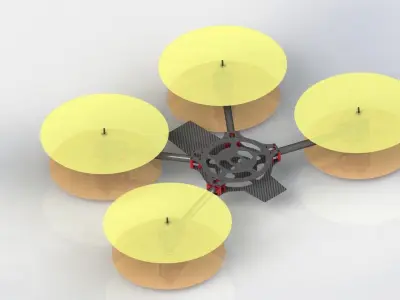 Spyder sQuad X8 multirotor Free 3D model