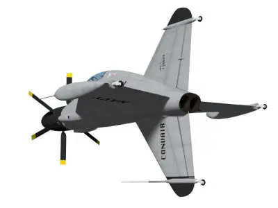 Convair XFY-1 POGO 3D model