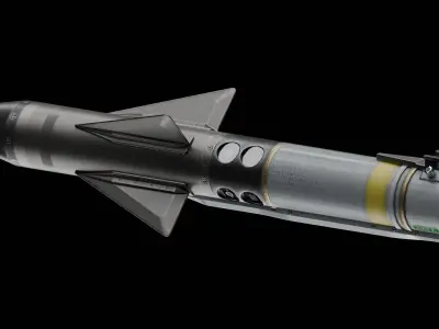 AIM-9X missile Low-poly 3D model
