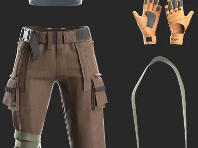 Agent Girl 5 - Marvelous Designer 3D model