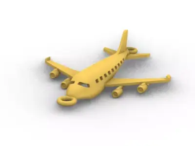 Airplane Jewel 3D print model