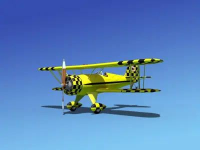Waco YMF-5 V14 3D model