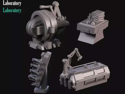 Laboratory 3D print model
