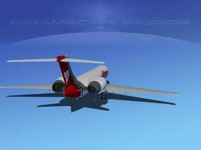 Boeing 717-200 Midway 3D model
