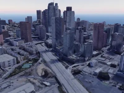USA - Los Angeles City photogrammetry 3D model