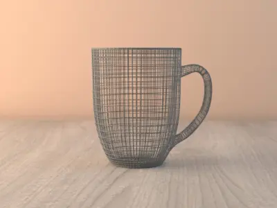 White Mug Free 3D model