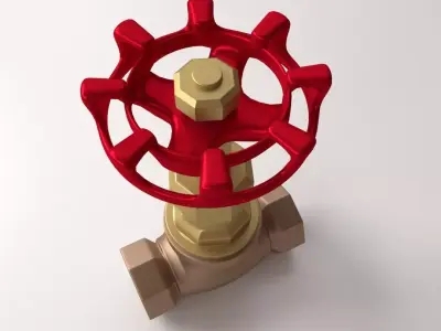 Globe Valve 3D model