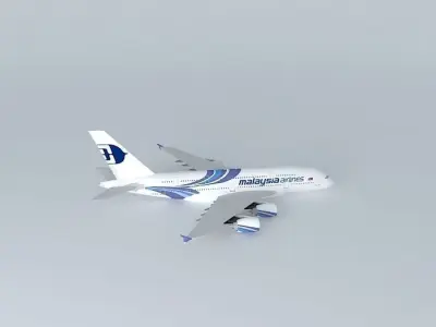 Malaysia Airlines Airbus A380 3D model