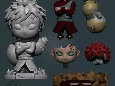 Gaara Figure 3D print model
