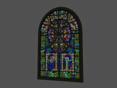 Stained Glass Window 3D model order