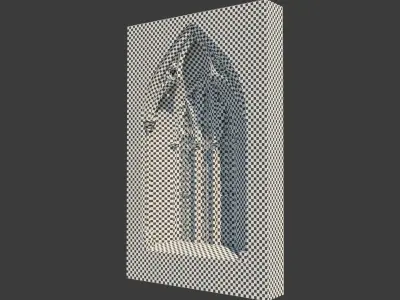 Medieval Gothic Window 03 3D model