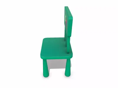 Kids Chair Low-poly PBR Free low-poly 3D model