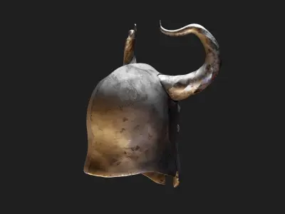 Medieval Helmet 3D model 7