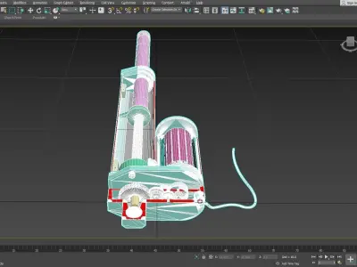 Linear Actuator cut Free 3D model