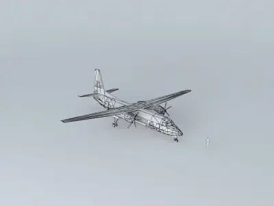 A plane airplane 3D model