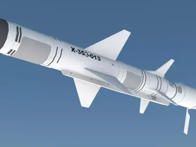 KH-35 Missiles Low-poly 3D model