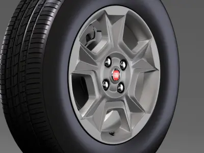 Fiat Qubo Trekking wheel 2017 3D model