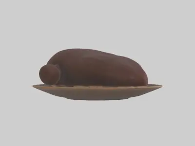 Kangaroo Liver Low-poly 3D model