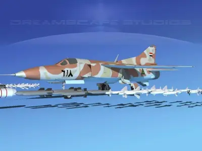 Mig 23 Flogger B V23 Iraq 3D model