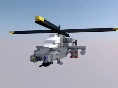 Lego Helicopter 3D model