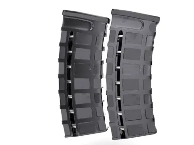 magazine pouch and bullet clip 3D model
