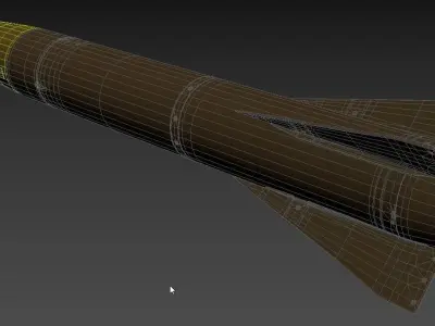 MGM-52 Lance Tactical Ballistic Missile 3D model
