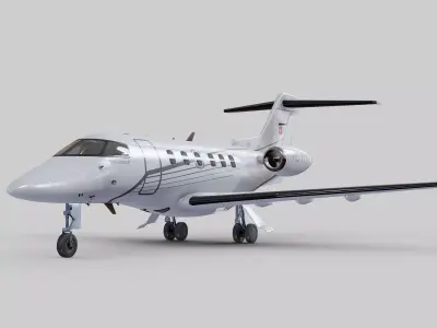 pilatus pc 24 Low-poly 3D model