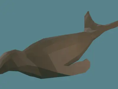 Low Poly Seal Free low-poly 3D model