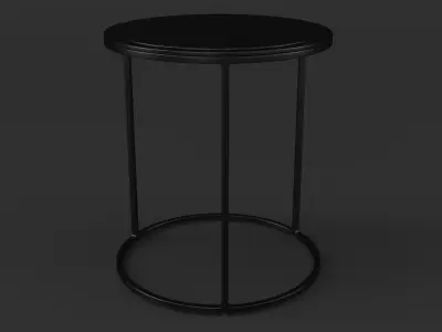 Knurl Small Accent Table 3D model