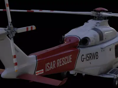 AgustaWestland AW139 Rescue - Military Low-poly 3D model